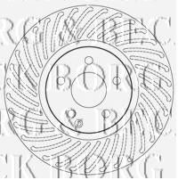 BORG & BECK bbd5812s -  Тормозной диск